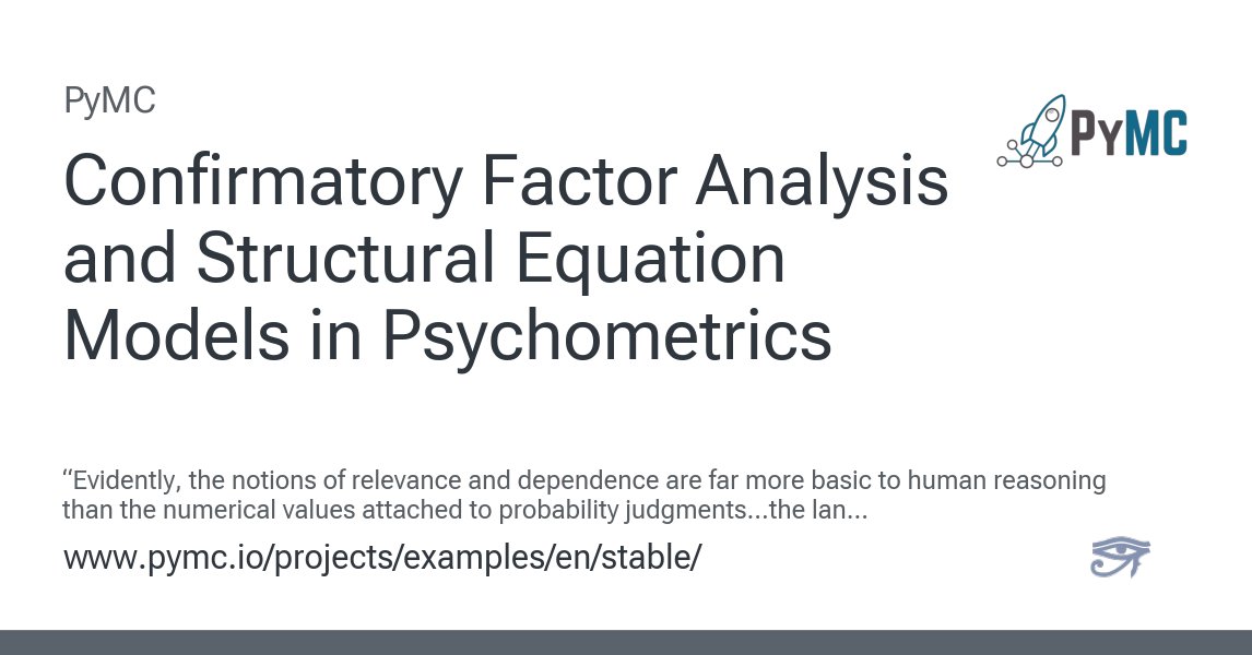 Confirmatory Factor Analysis and Structural Equation Models in ...